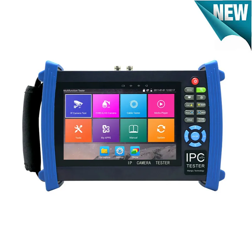 New 7 inch Retina Screen 4K H.265 IP Camera Tester Analog AHD TVI CVI CCTV tester monitor wifi Cable tracer HDMI input POE
New 7 inch Retina Screen 4K H.265 IP Camera Tester Analog AHD TVI CVI CCTV tester monitor wifi Cable tracer HDMI input POE