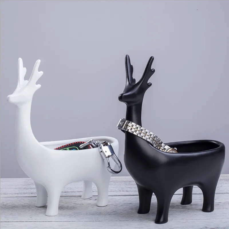 New Design Jewelry Storage Box Cute Deer Shape Home Decoration Key Organizer Plant Flower Pot Home Office Decoration White Black
New Design Jewelry Storage Box Cute Deer Shape Home Decoration Key Organizer Plant Flower Pot Home Office Decoration White Black