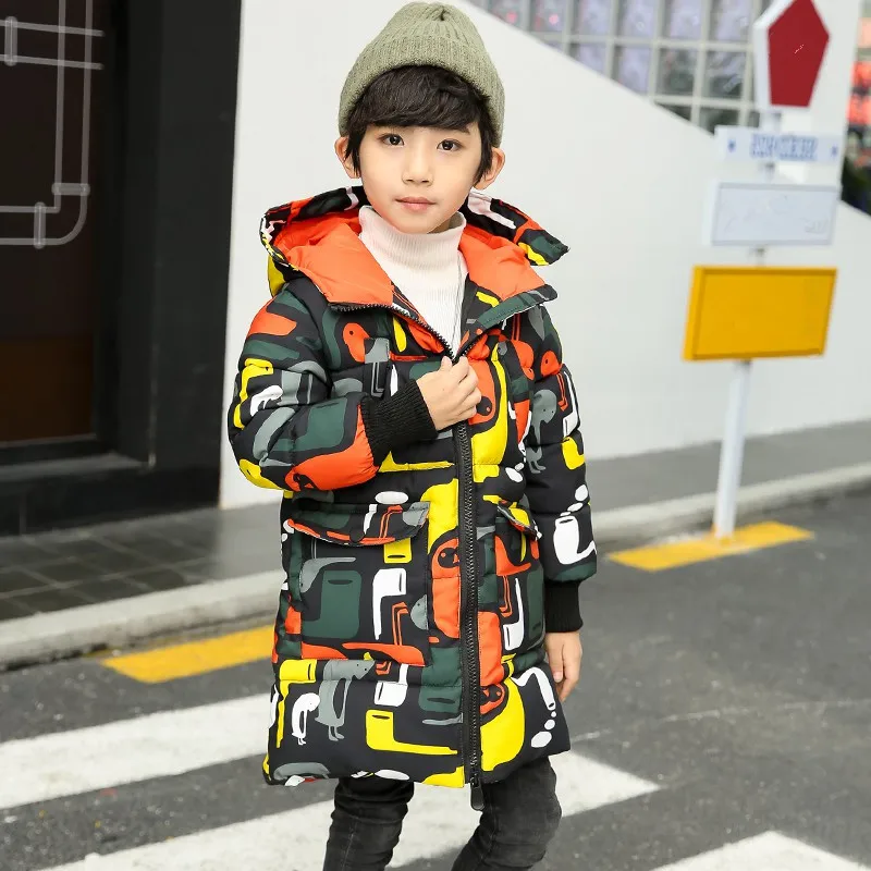 2018 New Boys Winter Warm Jacket Kids School Hooded Camouflage Long Coat Casual Children Cotton-Padded Kids Winter Coats
2018 New Boys Winter Warm Jacket Kids School Hooded Camouflage Long Coat Casual Children Cotton-Padded Kids Winter Coats
