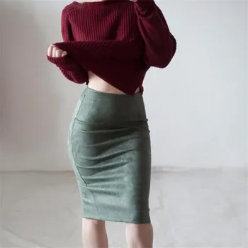 VIIANLES Suede Split Skirts Women Autumn Spring Vintage Knee-Length Hot Pencil Skirt High Quality Female Thick Plus Size Skirt
VIIANLES Suede Split Skirts Women Autumn Spring Vintage Knee-Length Hot Pencil Skirt High Quality Female Thick Plus Size Skirt