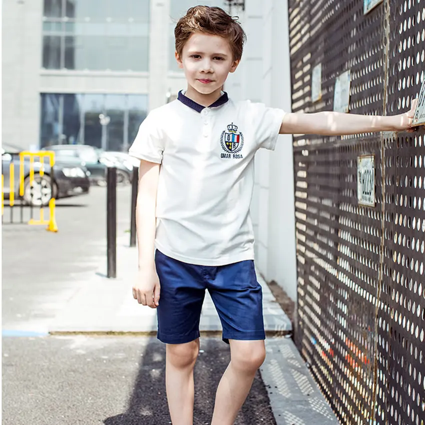 2018 Summer Boys T Shirts Short Sleeve Kids Polo Shirt Clothes With Cartoon Solid Color Collar Children's Tops Tees Brand
2018 Summer Boys T Shirts Short Sleeve Kids Polo Shirt Clothes With Cartoon Solid Color Collar Children's Tops Tees Brand