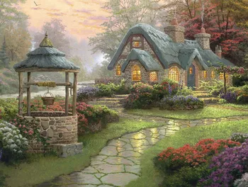 New mosaic full diamond embroidery beads Garden Cottage woods Flower landscape diamonds cross stitch painting inlay handwork
New mosaic full diamond embroidery beads Garden Cottage woods Flower landscape diamonds cross stitch painting inlay handwork