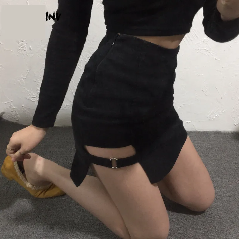 Женская мини юбка в готическом стиле Эстетическая Tumblr 2019 новая крутая Harajuku панк