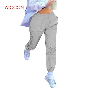 2020 Autumn Spring Women Casual Gray Solid Streetwear Trousers Flash Reflective Jogger Pants
2020 Autumn Spring Women Casual Gray Solid Streetwear Trousers Flash Reflective Jogger Pants