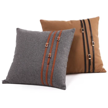 #352 New arrival Carlos woolen&pu design pillow/cushion /pillow sofa bed home room Dec wholesale
#352 New arrival Carlos woolen&pu design pillow/cushion /pillow sofa bed home room Dec wholesale