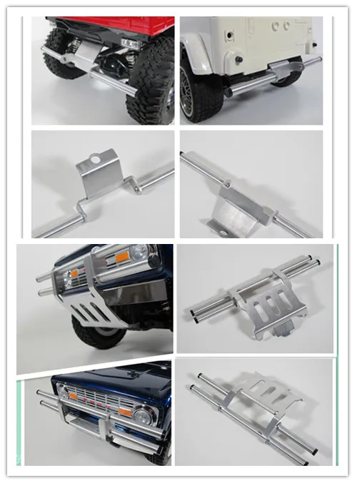 Custom Rear and Front Aluminum Bumper Guard for Tamiya RC 1/10 CC01 Chassis Jeep Wrangler FJ Cruiser Bronco Pajero
Custom Rear and Front Aluminum Bumper Guard for Tamiya RC 1/10 CC01 Chassis Jeep Wrangler FJ Cruiser Bronco Pajero