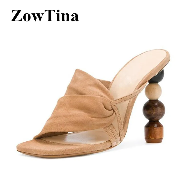 Apricot Suede Women Fashion Slippers Summer Shoes 10cm Beaded High Heels Sandalias Femmes 2019 Black Women Slides Zapatos Femmes
Apricot Suede Women Fashion Slippers Summer Shoes 10cm Beaded High Heels Sandalias Femmes 2019 Black Women Slides Zapatos Femmes