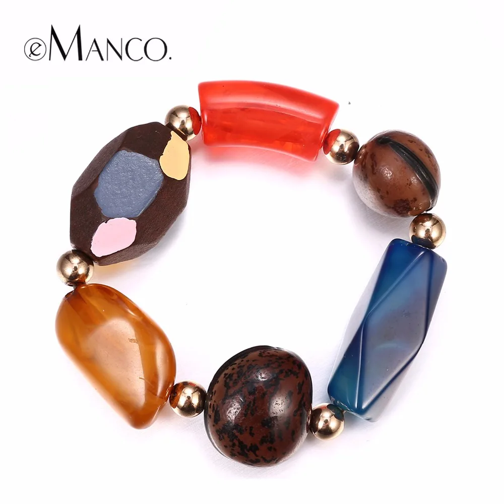 eManco Wholesale Wood Beads Making Bracelets Colorful Semi-precious Stone Statement Bracelet Fat wrist Perfect Match
eManco Wholesale Wood Beads Making Bracelets Colorful Semi-precious Stone Statement Bracelet Fat wrist Perfect Match