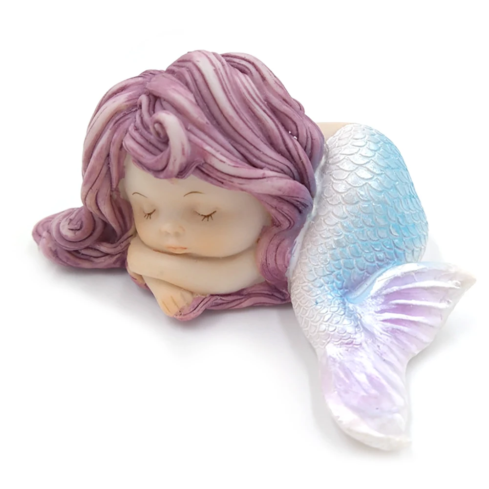 Mermaid Ornament Resin Sleeping Little Mermaid Statue For Miniature Fairy Garden Aquarium And Cake Decorations 1Pc As Shown
Mermaid Ornament Resin Sleeping Little Mermaid Statue For Miniature Fairy Garden Aquarium And Cake Decorations 1Pc As Shown