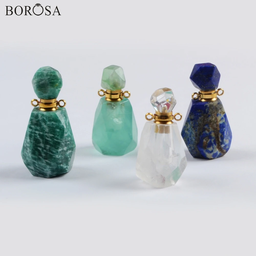 BOROSA Design 4PCS Trendy Perfume Bottle Shape Natural Multi-Kind Stone Connectors Gems Double Charms for Necklace DIY WX1170
BOROSA Design 4PCS Trendy Perfume Bottle Shape Natural Multi-Kind Stone Connectors Gems Double Charms for Necklace DIY WX1170