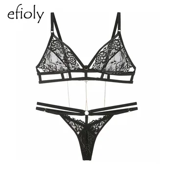 EFIOLY NT19A0024 Lace Transparent Bra And Panty Lingerie Perspective Sexy Chain Women Bra Set Ultra-thin No Sponge No Steel R
EFIOLY NT19A0024 Lace Transparent Bra And Panty Lingerie Perspective Sexy Chain Women Bra Set Ultra-thin No Sponge No Steel R