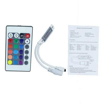 Factory direct 24 key mini IR infrared controller ultra-thin 12V low voltage LED controller RGB controller
Factory direct 24 key mini IR infrared controller ultra-thin 12V low voltage LED controller RGB controller