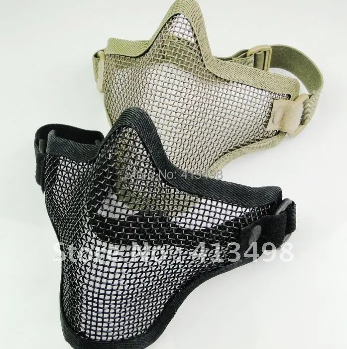 10 pcs/ 1lot Metal Steel Wire Half Face Airsoft Mask Black/Khaki(can mix color) free shipping
10 pcs/ 1lot Metal Steel Wire Half Face Airsoft Mask Black/Khaki(can mix color) free shipping