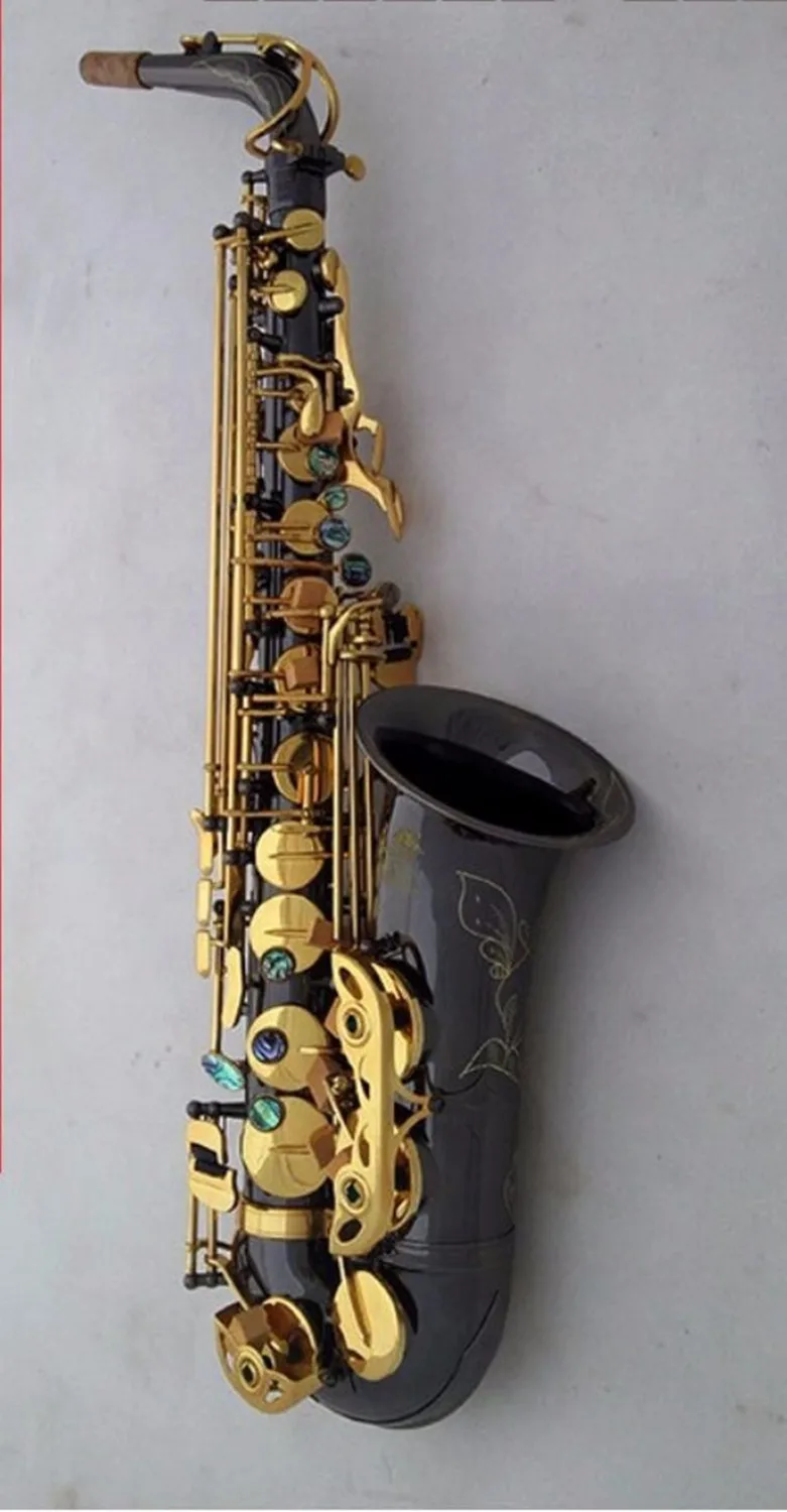 Professional brand Alto Saxophone Black Nickel Plated Gold Key Sax Mouthpiece Musical Instruments With Case and accessories
Professional brand Alto Saxophone Black Nickel Plated Gold Key Sax Mouthpiece Musical Instruments With Case and accessories