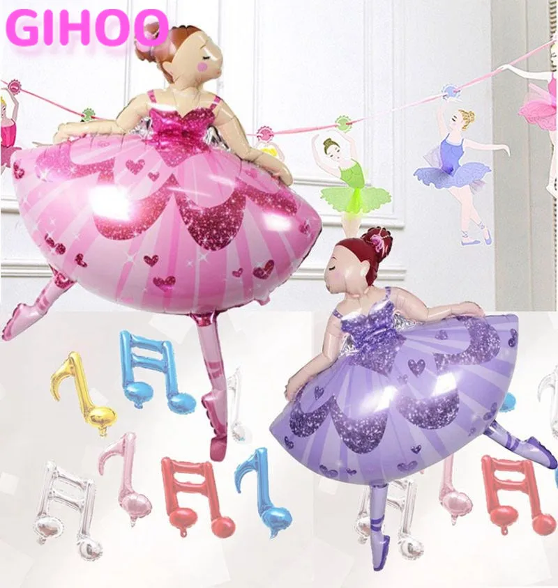 1PC 110*80cm Sparkles Ballerina Ballet Dancer Girls Foil Helium Balloons Girl's Happy Birthday Party Decorations Supplies Globos
1PC 110*80cm Sparkles Ballerina Ballet Dancer Girls Foil Helium Balloons Girl's Happy Birthday Party Decorations Supplies Globos