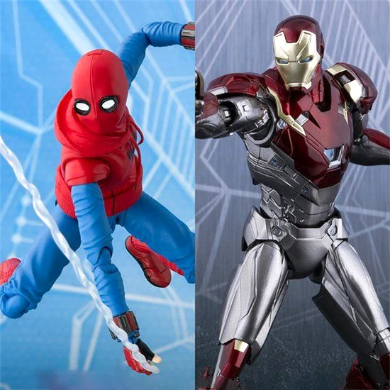 HKXZM Anime Figures SHF SHFiguarts Spiderman Home Made Suit Ver. & Iron Man MK 47 PVC Action Figure Collectible Model Toys Gift
HKXZM Anime Figures SHF SHFiguarts Spiderman Home Made Suit Ver. & Iron Man MK 47 PVC Action Figure Collectible Model Toys Gift
