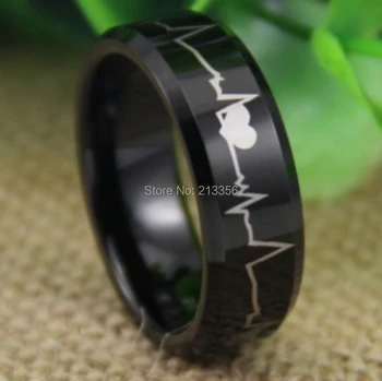 Free Shipping USA UK CANADA RUSSIA Brazil Hot Selling 8MM Forever Love Heart Beat Black Beveled Men's New Tungsten Wedding Ring
Free Shipping USA UK CANADA RUSSIA Brazil Hot Selling 8MM Forever Love Heart Beat Black Beveled Men's New Tungsten Wedding Ring