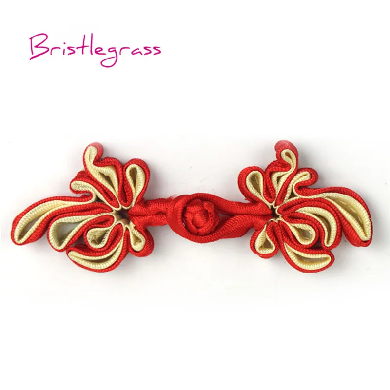 BRISTLEGRASS 5 Pair Handmade Red Flower Chinese Knot Button Frog Closure Ribbon Fastener Cheongsam Costume Suit DIY Sewing Craft
BRISTLEGRASS 5 Pair Handmade Red Flower Chinese Knot Button Frog Closure Ribbon Fastener Cheongsam Costume Suit DIY Sewing Craft