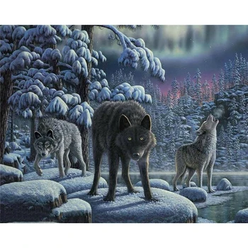 ArtSailing picture by numbers on canvas diy Snow Wolfs painting by numbers with acrylic paints 2018 new drop shipping NP-364
ArtSailing picture by numbers on canvas diy Snow Wolfs painting by numbers with acrylic paints 2018 new drop shipping NP-364