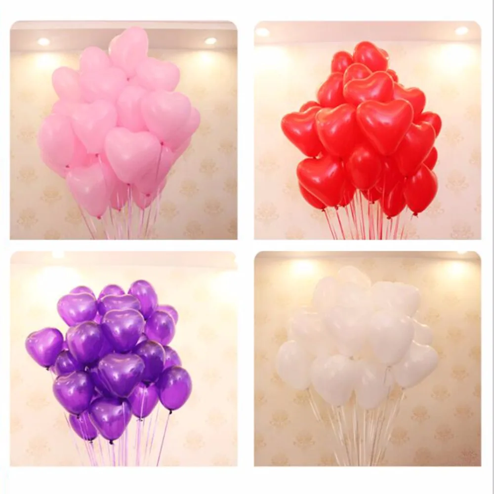 10pcs Heart Shape Weeding Ballons Romantic 12 Inches Love Latex Helium Balloons Valentines Day Birthday Party Inflatable Balloon
10pcs Heart Shape Weeding Ballons Romantic 12 Inches Love Latex Helium Balloons Valentines Day Birthday Party Inflatable Balloon
