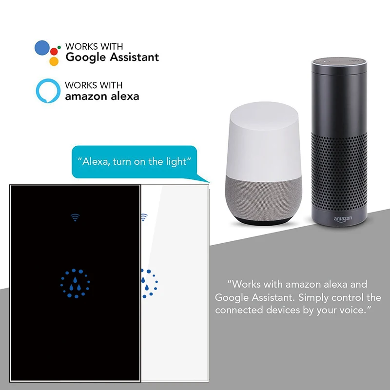 US Wifi Boiler Witch Smart Touch Panel Remote Control Voice Timer Water Heater Outdoor Witches Work with Alexa Google Home
US Wifi Boiler Witch Smart Touch Panel Remote Control Voice Timer Water Heater Outdoor Witches Work with Alexa Google Home