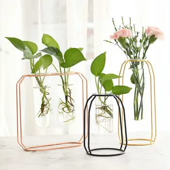 Affordable 1 Set Nordic Style Glass Iron Art Vase Rose Gold Geometric Shape Flower Pot Home Wedding Decoration Accessories
Affordable 1 Set Nordic Style Glass Iron Art Vase Rose Gold Geometric Shape Flower Pot Home Wedding Decoration Accessories