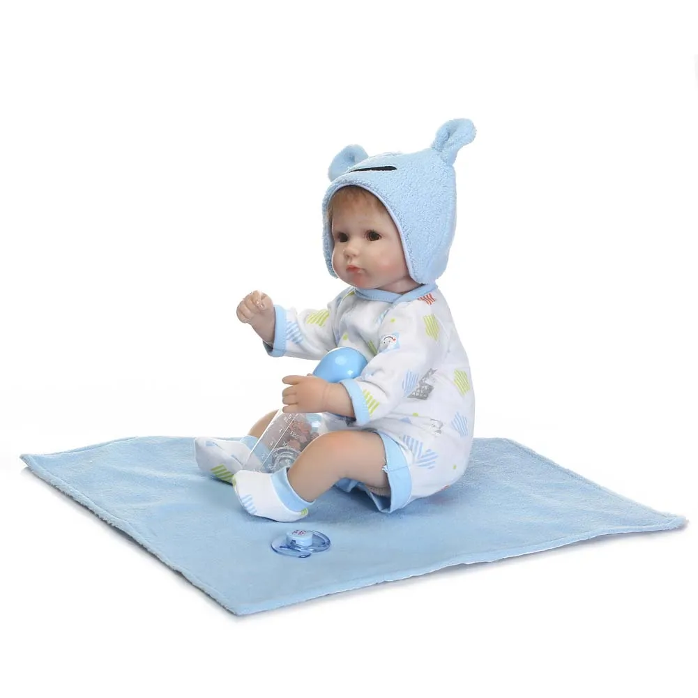 NPK 16Inch Silicone Baby Doll Set Lifelike Reborn Newborn Dolls for Kid Playmate Toy Birthday Gift M09
NPK 16Inch Silicone Baby Doll Set Lifelike Reborn Newborn Dolls for Kid Playmate Toy Birthday Gift M09