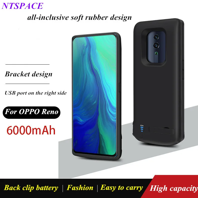 Support for headphone audio 6800mAh Battery Charger Case For OPPO Reno External Battery Case Portable Power Bank Charging Cover
Support for headphone audio 6800mAh Battery Charger Case For OPPO Reno External Battery Case Portable Power Bank Charging Cover