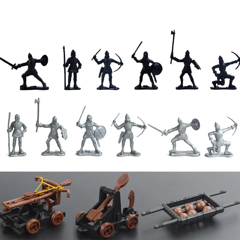 14pcs/lot Classic Military Soldier Catapult Toys Mini Middle Ages Soldier Weapon for Model Sandbox Figures Toys for Child Gifts
14pcs/lot Classic Military Soldier Catapult Toys Mini Middle Ages Soldier Weapon for Model Sandbox Figures Toys for Child Gifts