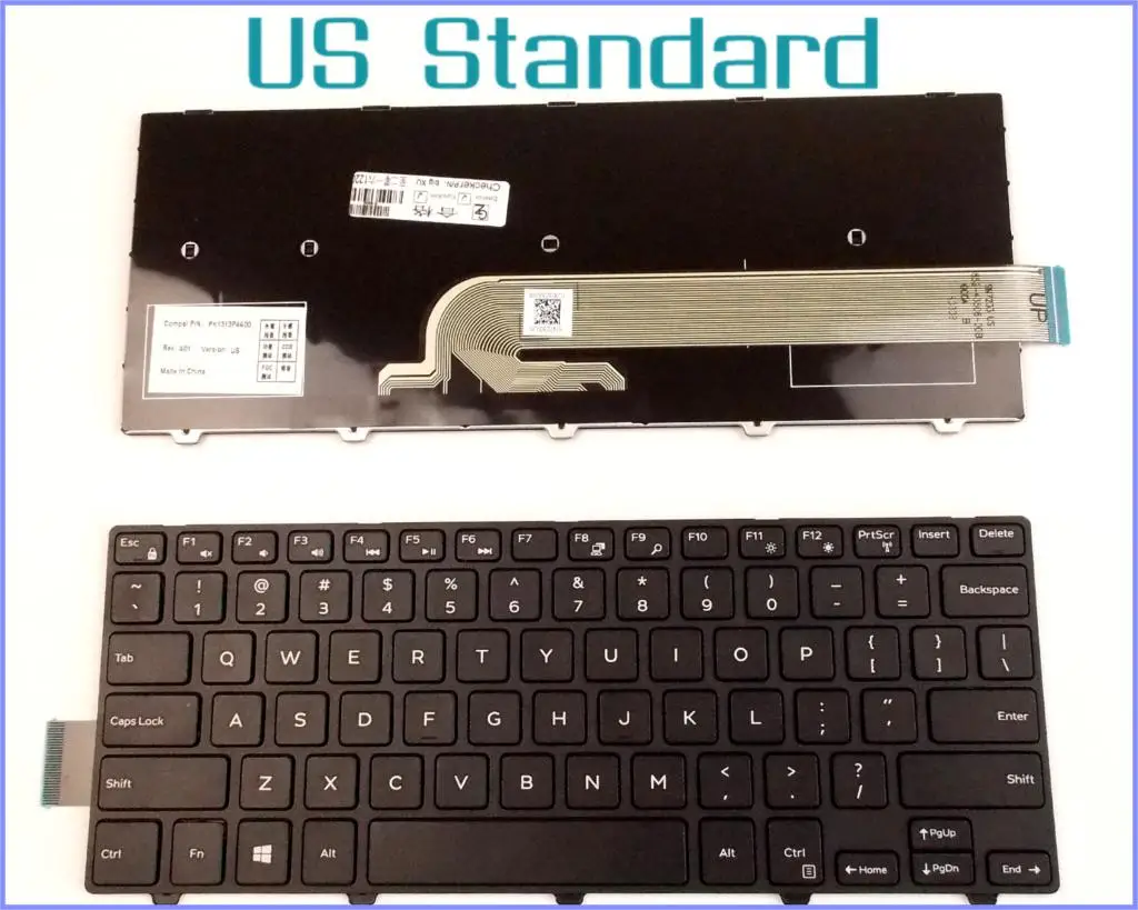 Английская версия клавиатуры для ноутбука Dell Inspiron 14-3000 Series 3441 3442 3443 без подсветки с черной рамкой
Английская версия клавиатуры для ноутбука Dell Inspiron 14-3000 Series 3441 3442 3443 без подсветки с черной рамкой