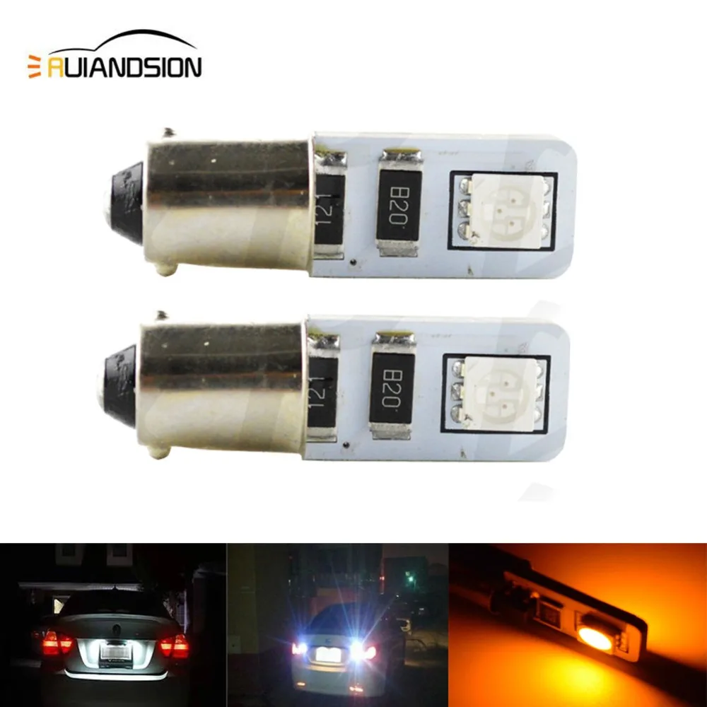 Canbus 2pcs BAX9S LED AC12V Light H6W 5050SMD Bulb Indicators Interior Lighting Error Free Led Car Light Auto Lamp Amber
Canbus 2pcs BAX9S LED AC12V Light H6W 5050SMD Bulb Indicators Interior Lighting Error Free Led Car Light Auto Lamp Amber