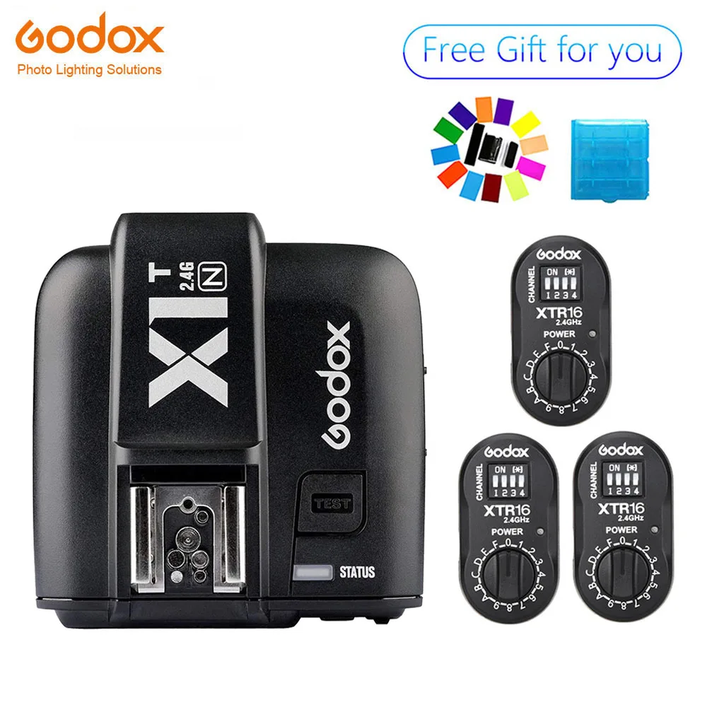 Godox 3x XTR-16 Wireless 2.4G Power Control Flash Receivers + X1T-N TTL Wireless Transmitter for Nikon DE300 DE400 SK300 SK400
Godox 3x XTR-16 Wireless 2.4G Power Control Flash Receivers + X1T-N TTL Wireless Transmitter for Nikon DE300 DE400 SK300 SK400