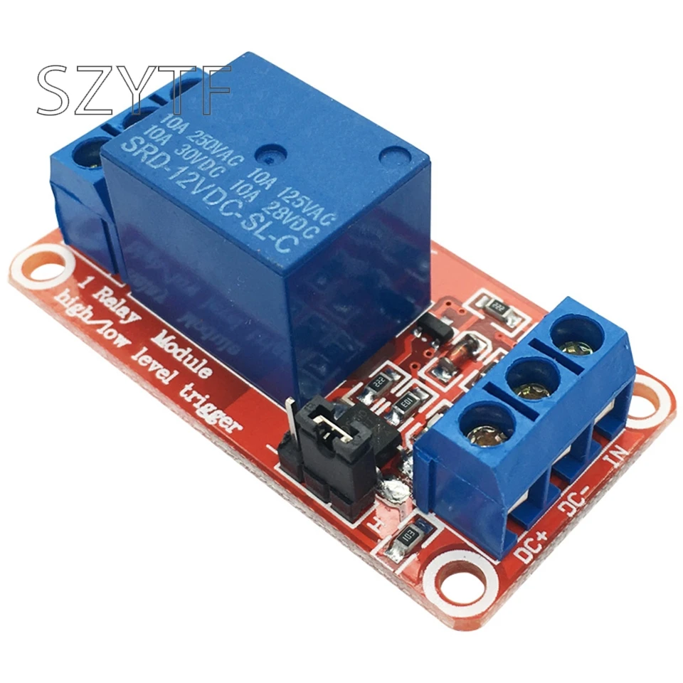 1 channel with optocoupler isolation support high and low level trigger relay module expansion board 5V12V
1 channel with optocoupler isolation support high and low level trigger relay module expansion board 5V12V