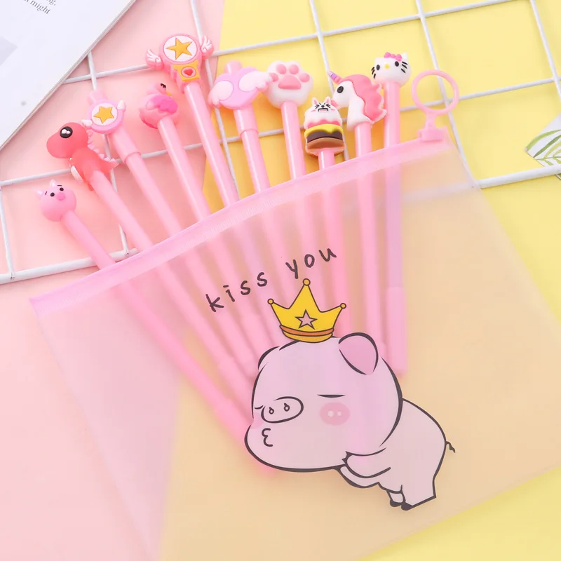 Cute Transparent Pig Cactus Pencil Case With 10 pens stationery set for boys girls Gift school supplies
Cute Transparent Pig Cactus Pencil Case With 10 pens stationery set for boys girls Gift school supplies