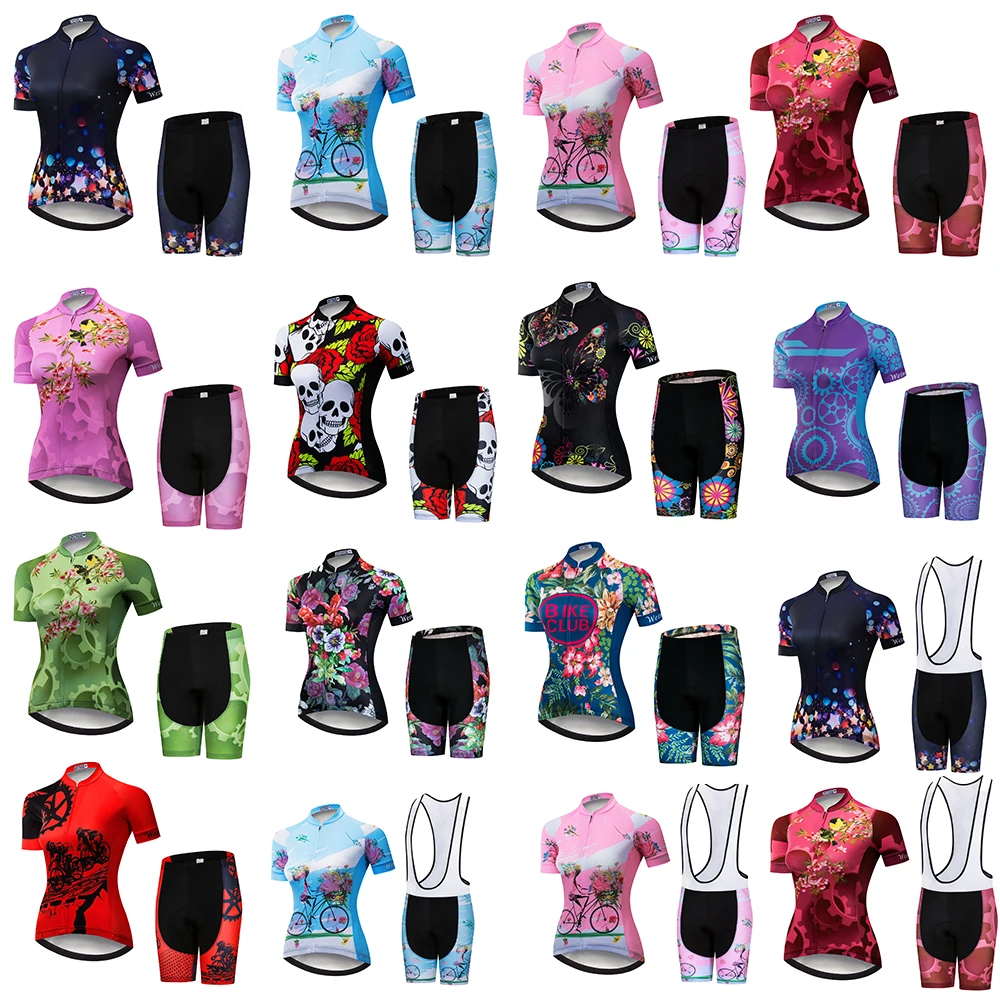 Quick Dry Bicycle Summer Cycling Sets 100% Polyester Quick-Dry Cycling Jerseys Highly Breathable Pad Bib Pants Women Flower
Quick Dry Bicycle Summer Cycling Sets 100% Polyester Quick-Dry Cycling Jerseys Highly Breathable Pad Bib Pants Women Flower