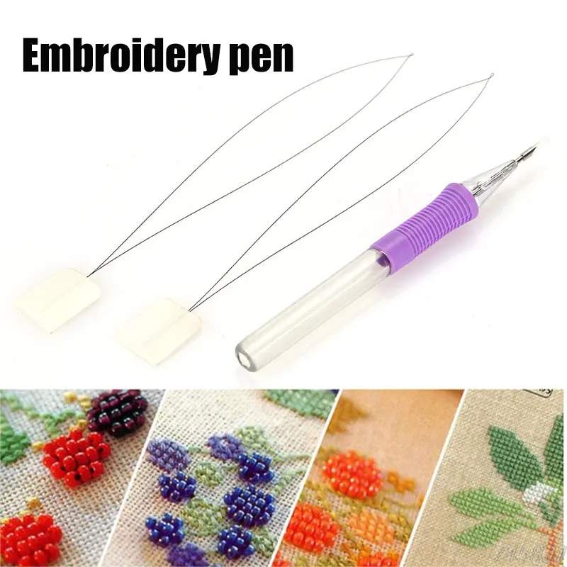 Plastic Yarn Punch Needle Magic Embroidery Pen Durable Picture Crafts Convenient Weaving Tool Textiles Painting Linens
Plastic Yarn Punch Needle Magic Embroidery Pen Durable Picture Crafts Convenient Weaving Tool Textiles Painting Linens