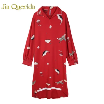 Red Nighties for Women 2019 Spring Trendy Womens Nightgown Sleepwear Cartoon Printing Lingerie Nightgown 100% Cotton Night Dress
Red Nighties for Women 2019 Spring Trendy Womens Nightgown Sleepwear Cartoon Printing Lingerie Nightgown 100% Cotton Night Dress