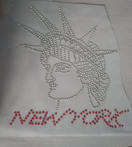 2pc/lot The statue of Liberty white hot fix rhinestones design stone designs iron on transfer applique patches for shirt
2pc/lot The statue of Liberty white hot fix rhinestones design stone designs iron on transfer applique patches for shirt
