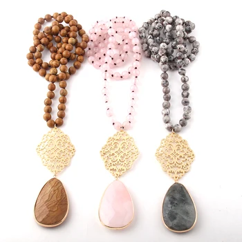 Fashion Bohemian Jewelry Semi Precious Stones Long Knotted Metall Grid Link Drop Pendant Necklaces Pendant Necklaces
Fashion Bohemian Jewelry Semi Precious Stones Long Knotted Metall Grid Link Drop Pendant Necklaces Pendant Necklaces