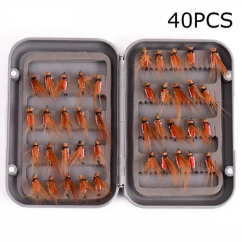 High 40 Pcs/Box Fly Fishing Lure Set Artificial Insect Bait Trout Flying Hooks Tackle with Box DOG88
High 40 Pcs/Box Fly Fishing Lure Set Artificial Insect Bait Trout Flying Hooks Tackle with Box DOG88