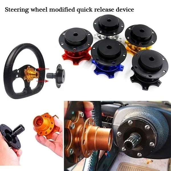 Universal Car Steering Wheel Quick Release Hub Volante Quick Release Hub Adapter Removable Snap Off Boss Kit
Universal Car Steering Wheel Quick Release Hub Volante Quick Release Hub Adapter Removable Snap Off Boss Kit