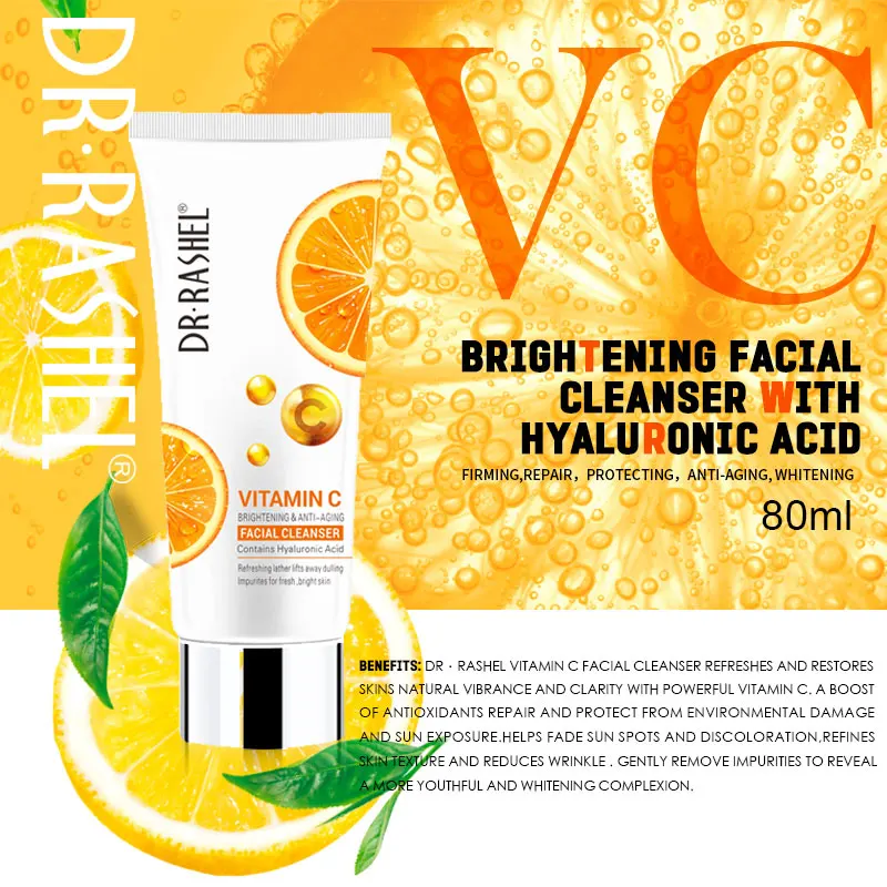DR.RASHEL 2018 Natural VC Nourishing Repair Facial Cleanser Skin Care Whitening Moisturizing Face Washing Product
DR.RASHEL 2018 Natural VC Nourishing Repair Facial Cleanser Skin Care Whitening Moisturizing Face Washing Product