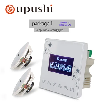 OUPUSHI A0+CE502 ceilingspeaker and amplifer Family background music system with fm/ sd/blutooths
OUPUSHI A0+CE502 ceilingspeaker and amplifer Family background music system with fm/ sd/blutooths