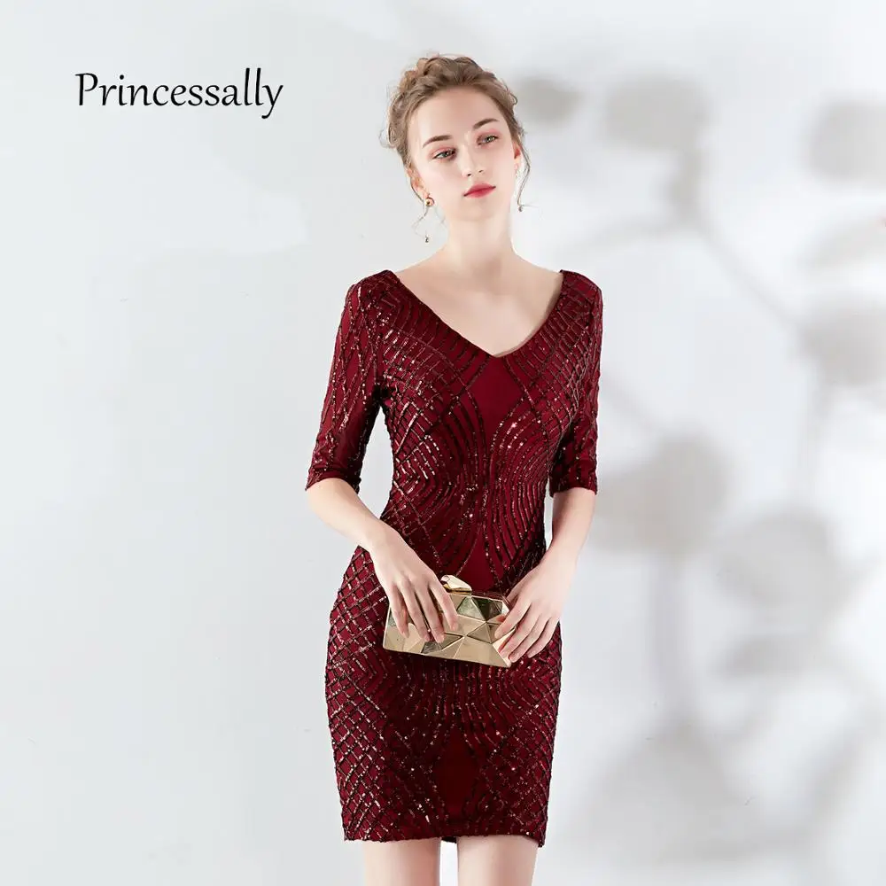 New Cocktail Dress Sequined Half Sleeve Fromal Dress For Birthday Party Gown Robe De Cocktail Pour Mariage Robe De Cocktail
New Cocktail Dress Sequined Half Sleeve Fromal Dress For Birthday Party Gown Robe De Cocktail Pour Mariage Robe De Cocktail