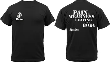 Men'S Short Sleeve Black Usmc Marines Pain Is Weakness Leaving The Body T-Shirt - Double Sided Funny Tee Double Side Hoodies
Men'S Short Sleeve Black Usmc Marines Pain Is Weakness Leaving The Body T-Shirt - Double Sided Funny Tee Double Side Hoodies