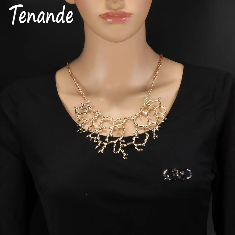 Tenande 2 Color Punk Hollow Big Statement Alloy Geometric Patterns Branch Necklaces & Pendants for Women Party Jewelry Gifts
Tenande 2 Color Punk Hollow Big Statement Alloy Geometric Patterns Branch Necklaces & Pendants for Women Party Jewelry Gifts