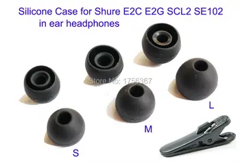 3 pair Replace Silicone sleeve for Shure E2C E2G SCL2 SE102 earphones(Earmuffes) in ear ear pad.Black
3 pair Replace Silicone sleeve for Shure E2C E2G SCL2 SE102 earphones(Earmuffes) in ear ear pad.Black