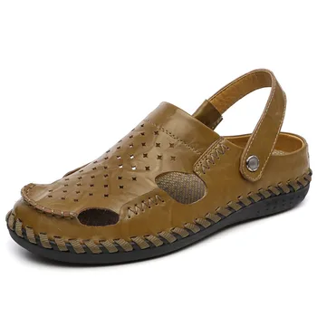 Handmade Men Sandals Summer Leather Sandals Men