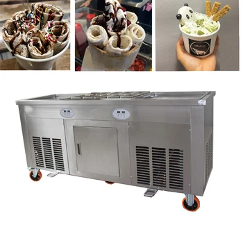 Commercial Double Square Pan Fried Ice Cream Rolls Machine with 10 Fruit Tanks and Three Compressors
Commercial Double Square Pan Fried Ice Cream Rolls Machine with 10 Fruit Tanks and Three Compressors