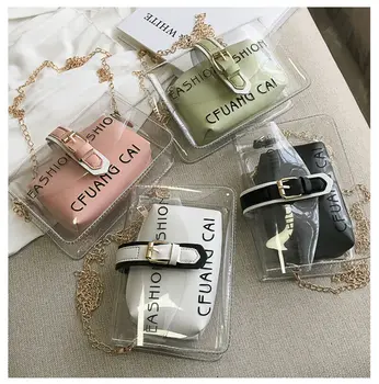 Women's shoulder bag fashion PVC transparent canta handbag solid color letter messenger bag
Women's shoulder bag fashion PVC transparent canta handbag solid color letter messenger bag